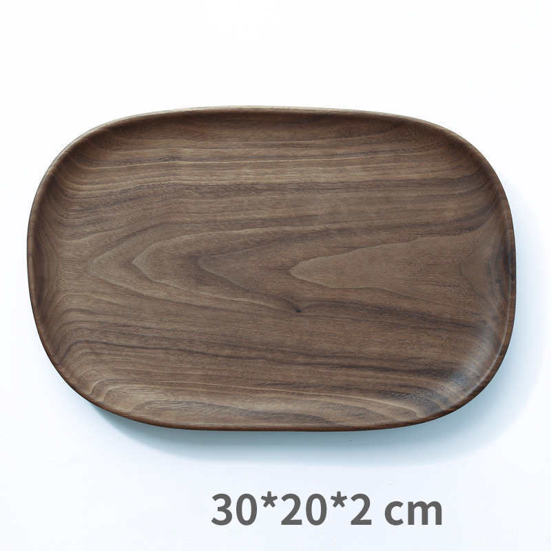 Walnut wood plate