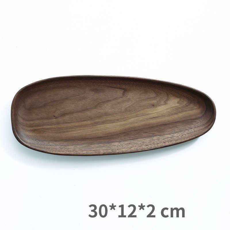 Walnut wood plate