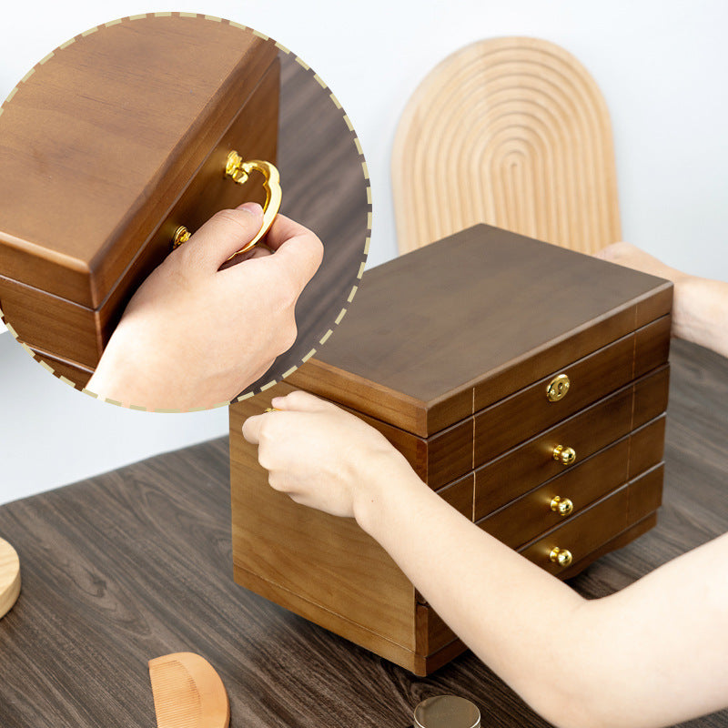 Solid Wood Storage Jewelry Box