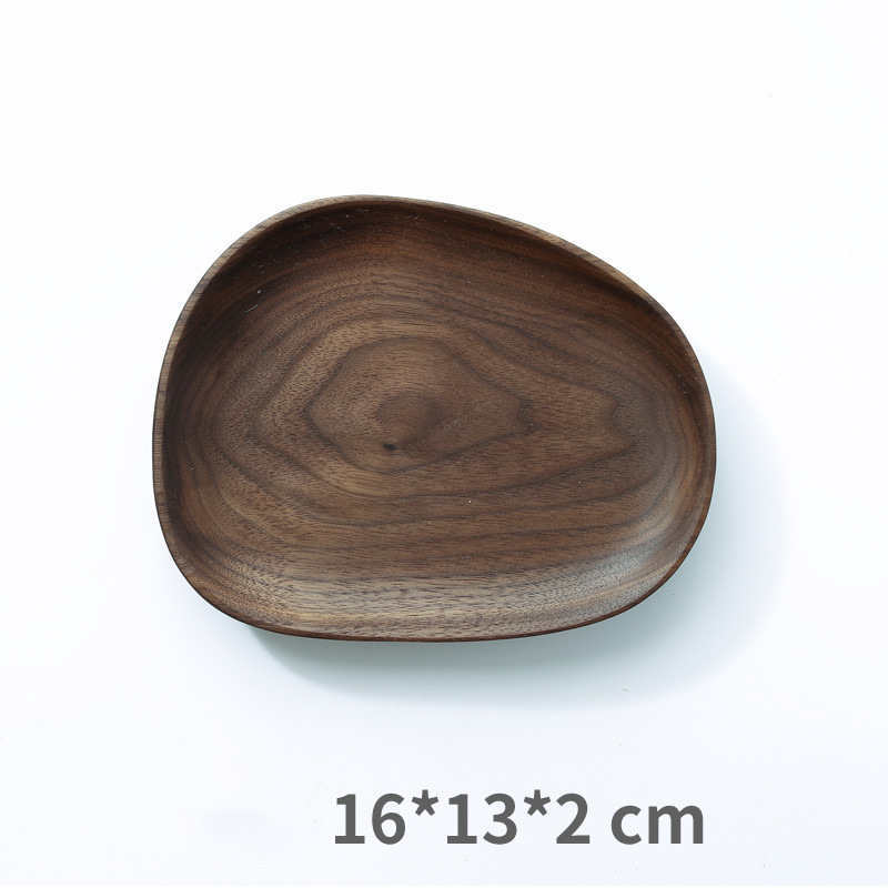 Walnut wood plate