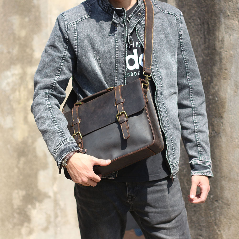 Messenger Bag aus Leder