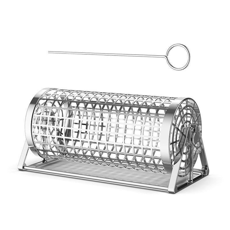 Stainless steel grill basket for vegetables