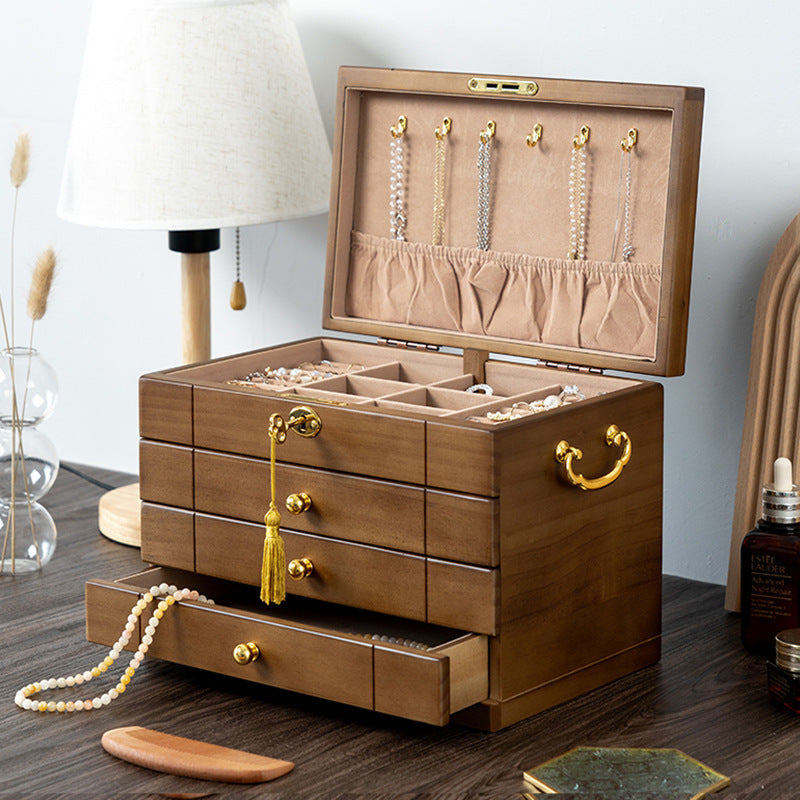 Solid Wood Storage Jewelry Box