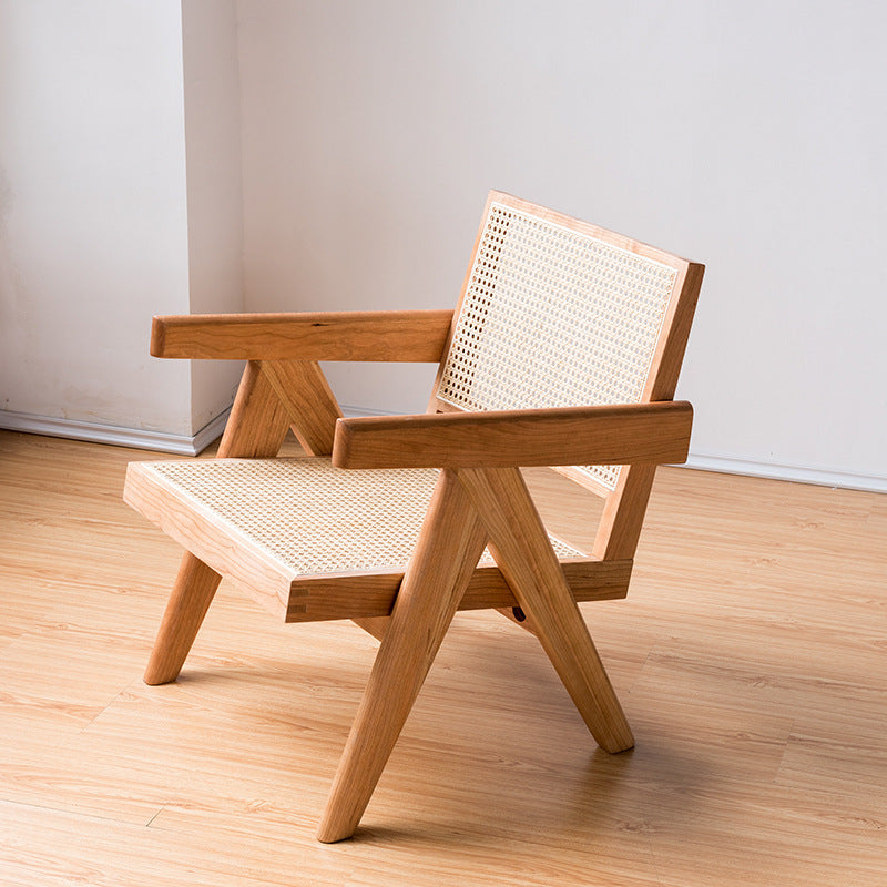 70s designer rattan chair 