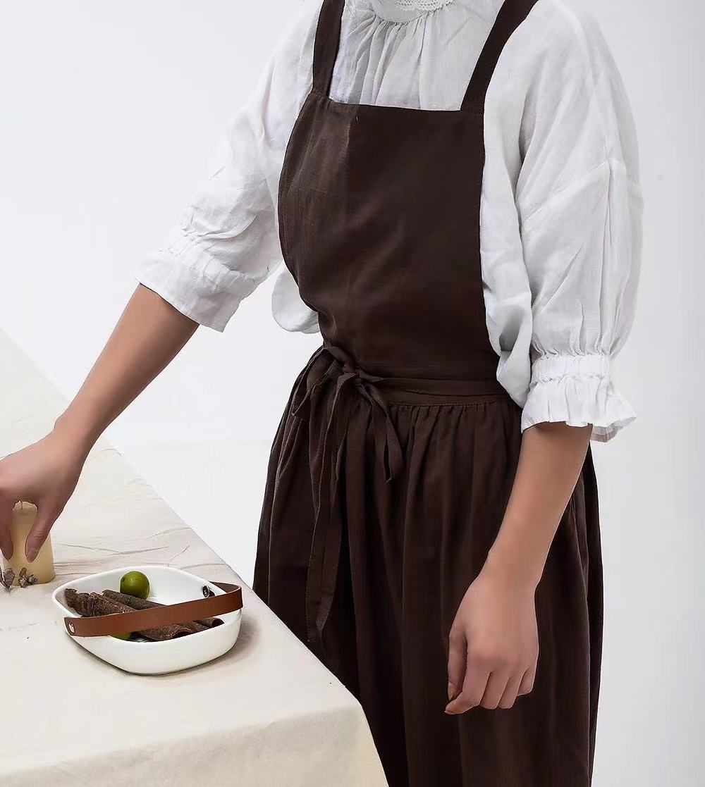 Cooking apron made of organic cotton