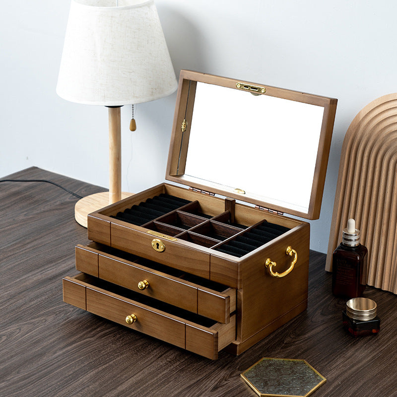 Solid Wood Storage Jewelry Box