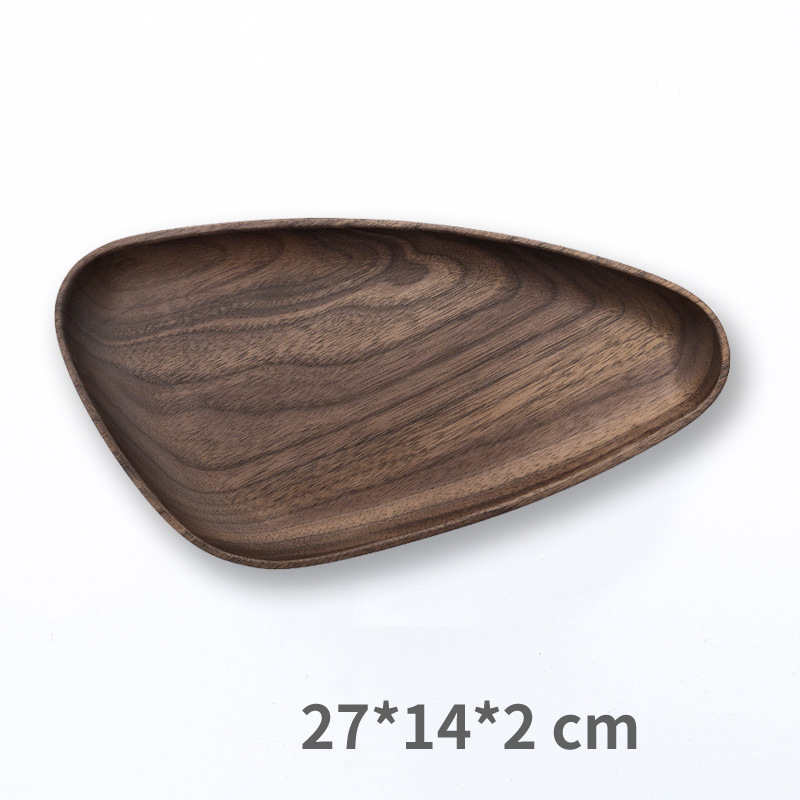 Walnut wood plate